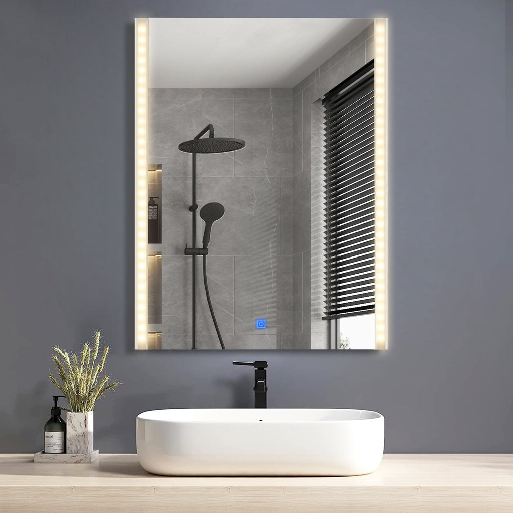 Fiora Led Light Streamline Frameless Bathroom Mirror-3