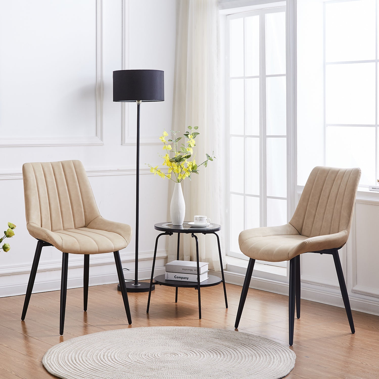 Clair Faux Leather Dining Chairs-1