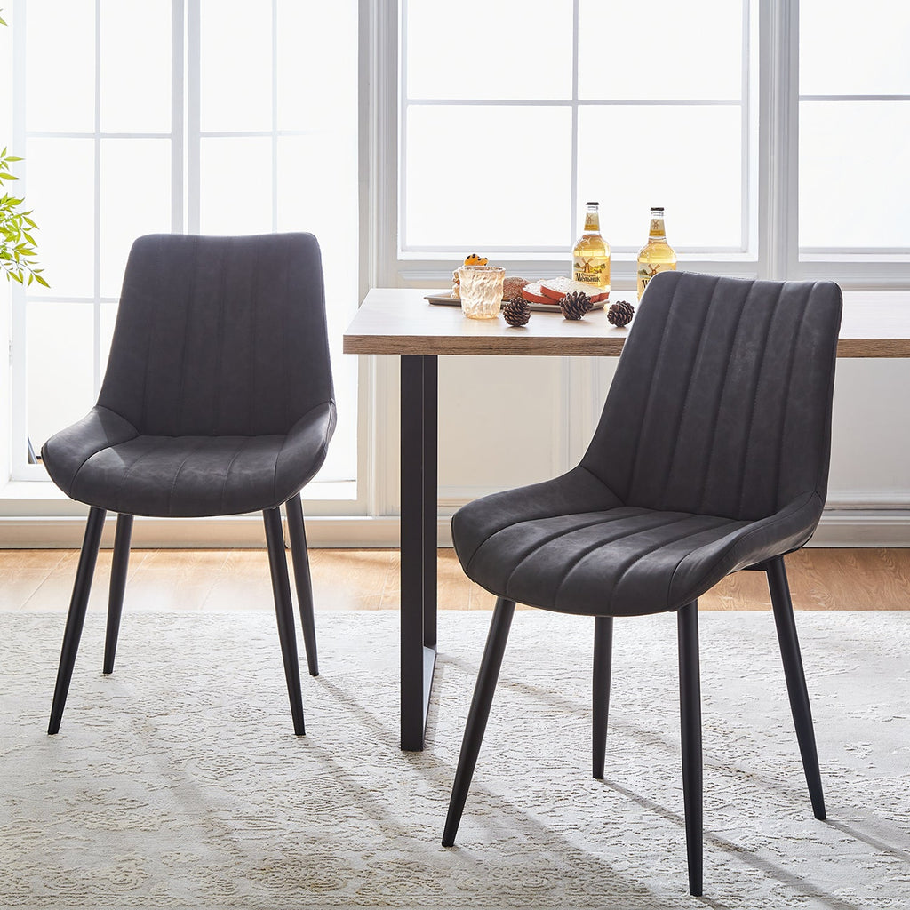 Clair Faux Leather Dining Chairs-1