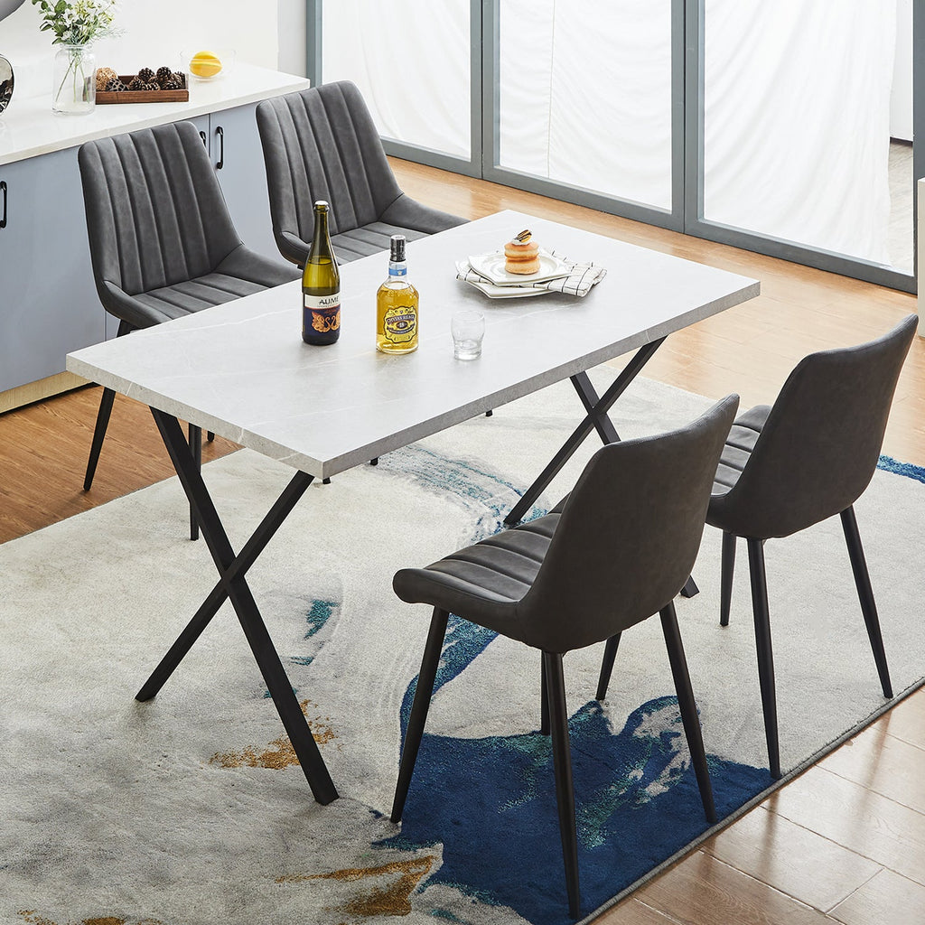 Clair Faux Leather Dining Chairs-3
