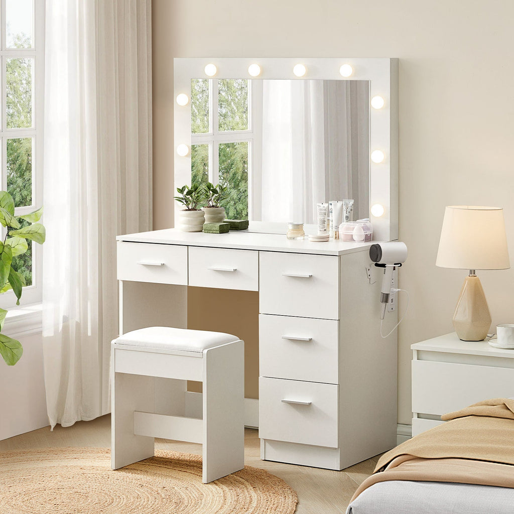 Hollywood Dressing Table Set [with Charging Station]-2