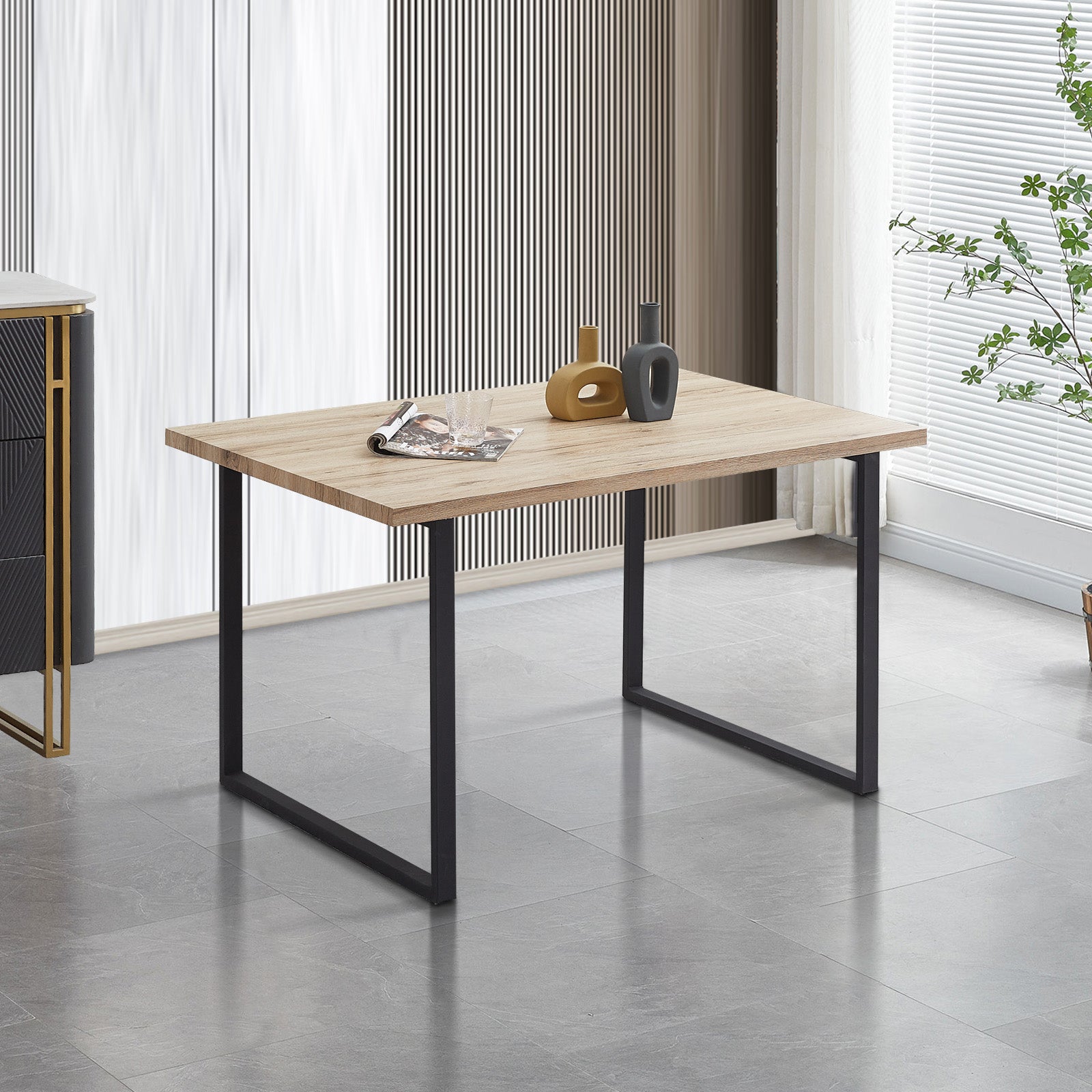 Mattoon Rectangle Dining Table[120cm/140cm]-5