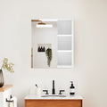Othello Bathroom Mirror Cabinet with Lights[1 Door+3 Shelves]-0