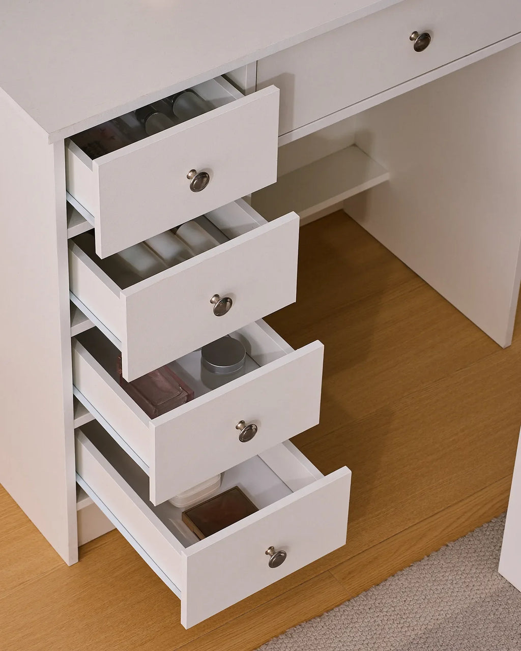 Amya Dressing Table Set [with Sliding Mirror]-3