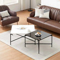 Arol 2-Piece High Gloss Square Nesting Coffee Table Set-0