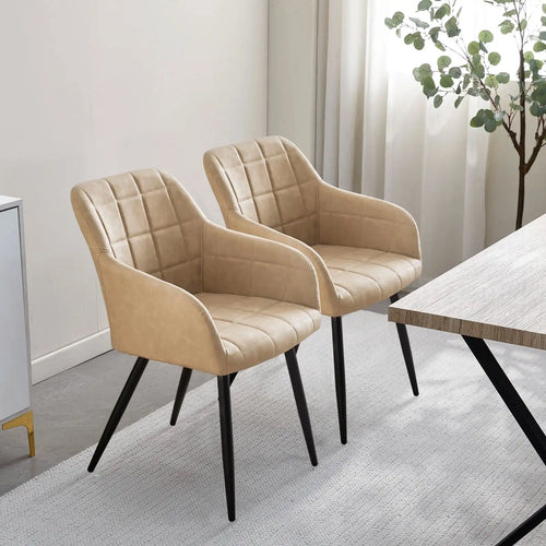 Bloor Faux Leather Dining Chairs [Set of 2]-0