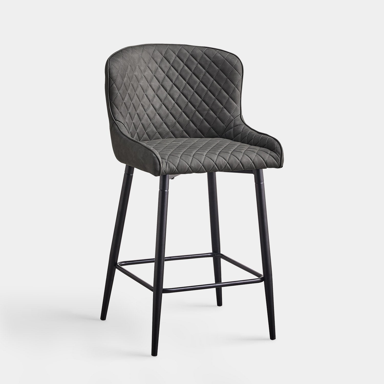 Dundas Faux Leather Bar Stools [65cm] [Set of 2]-0