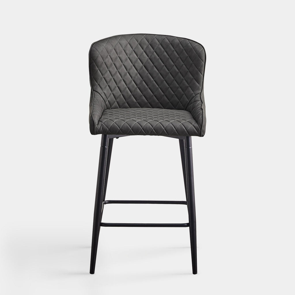 Dundas Faux Leather Bar Stools [65cm] [Set of 2]-3