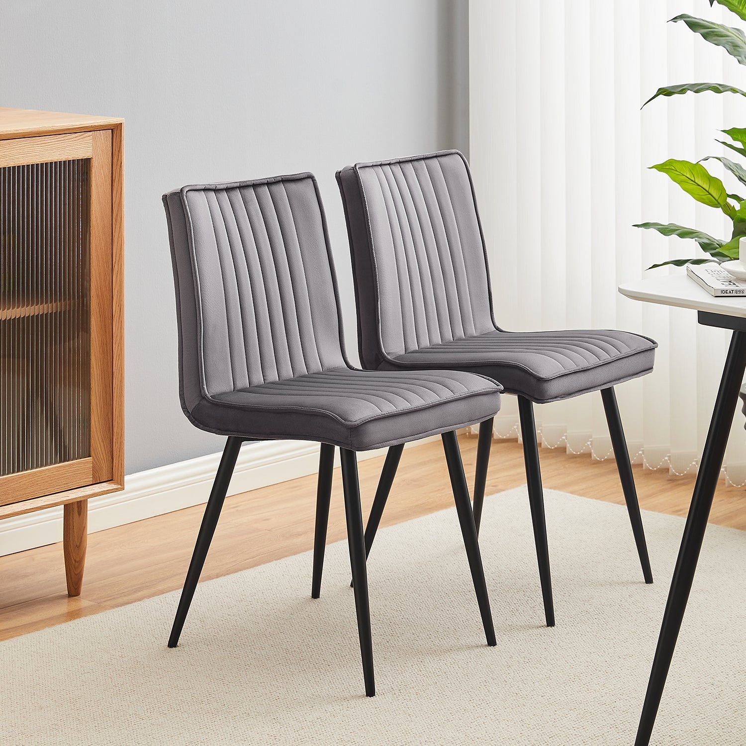 Havva Velvet Dining Chairs-6