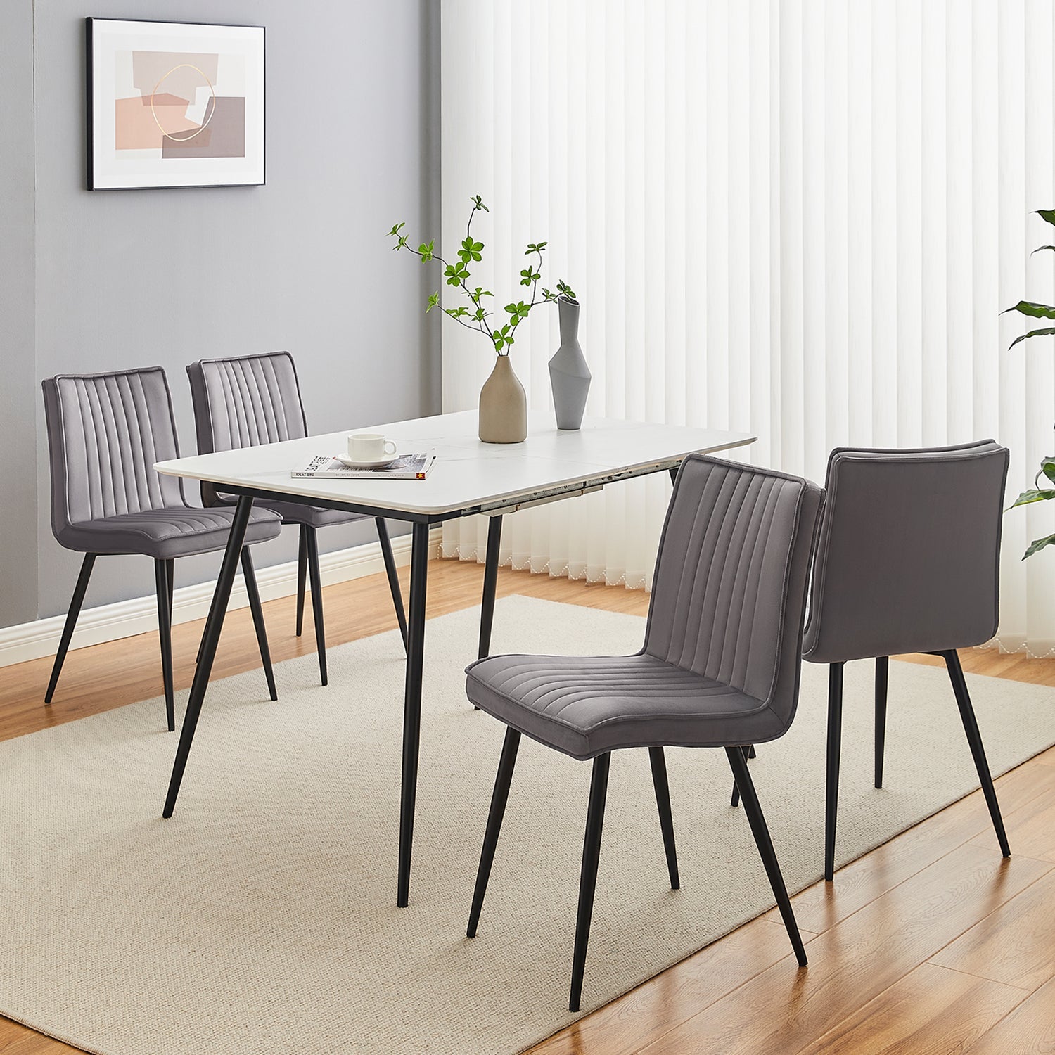 Havva Velvet Dining Chairs-7