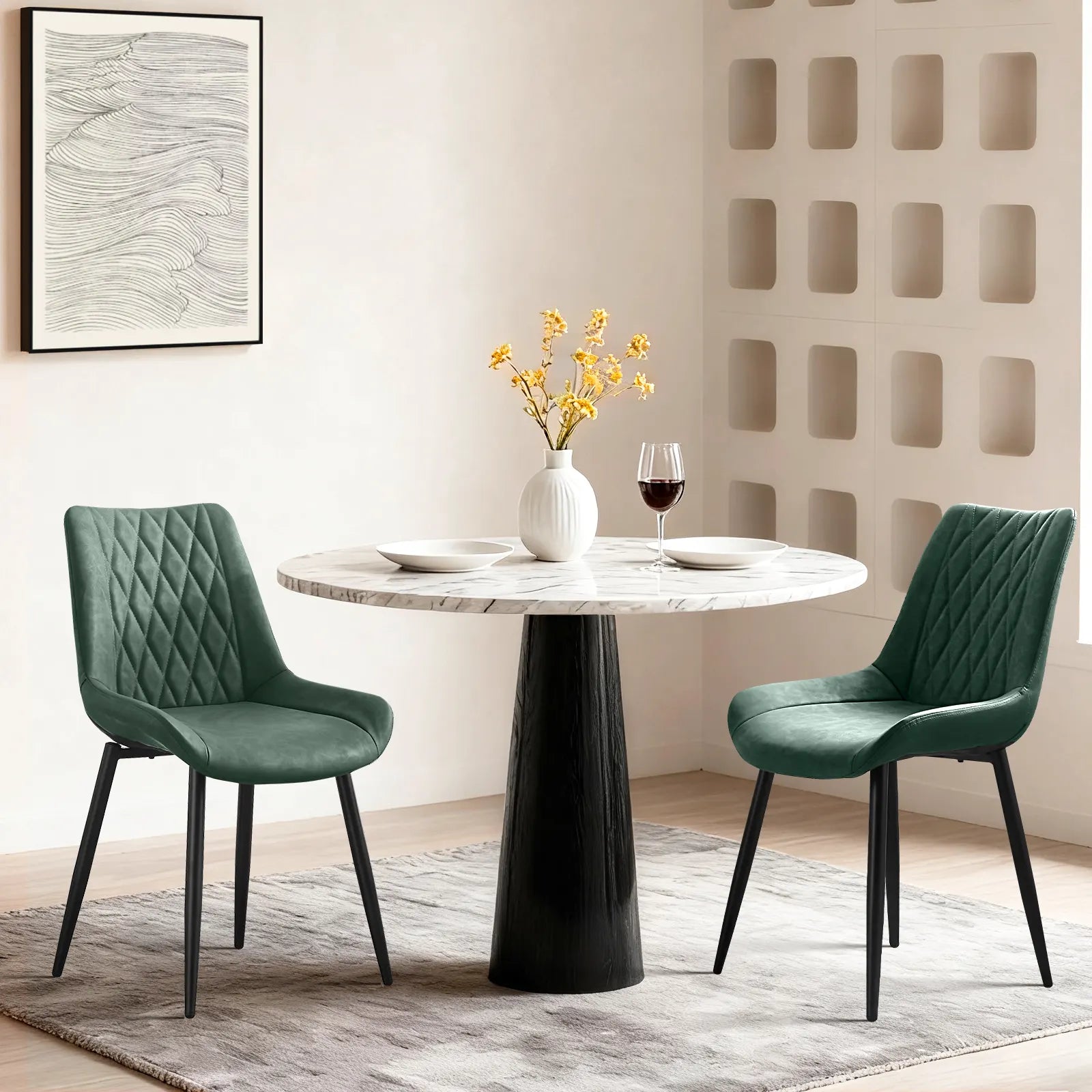 Carl Faux Leather Dining Chairs-6