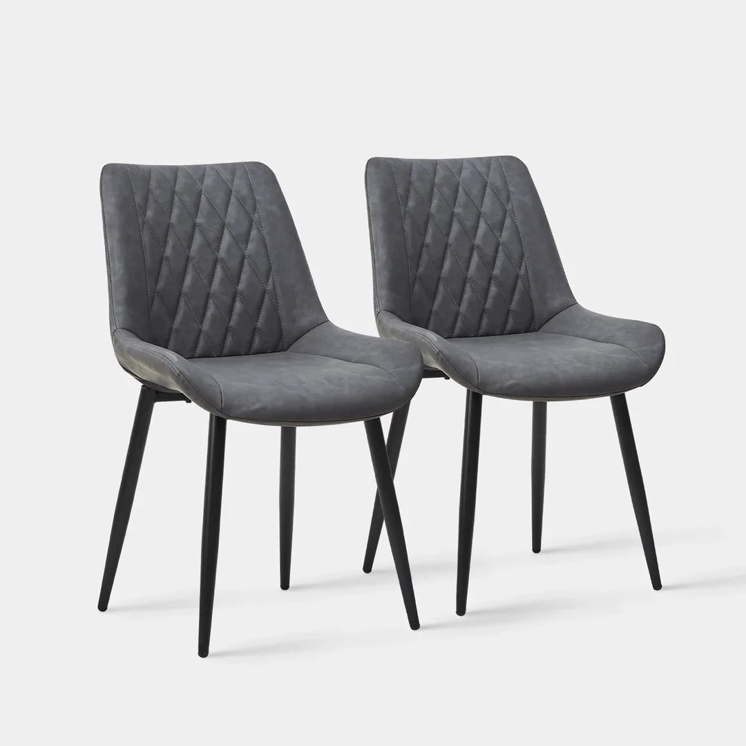 Carl Faux Leather Dining Chairs-1