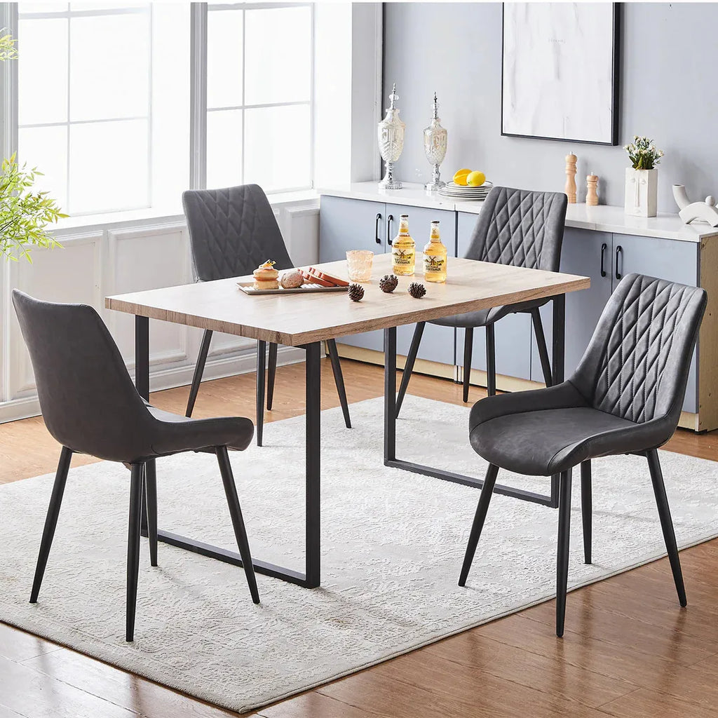 Carl Faux Leather Dining Chairs-2