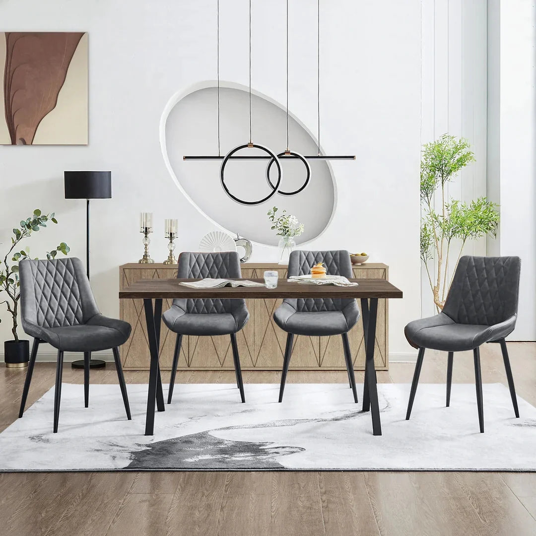 Carl Faux Leather Dining Chairs-3