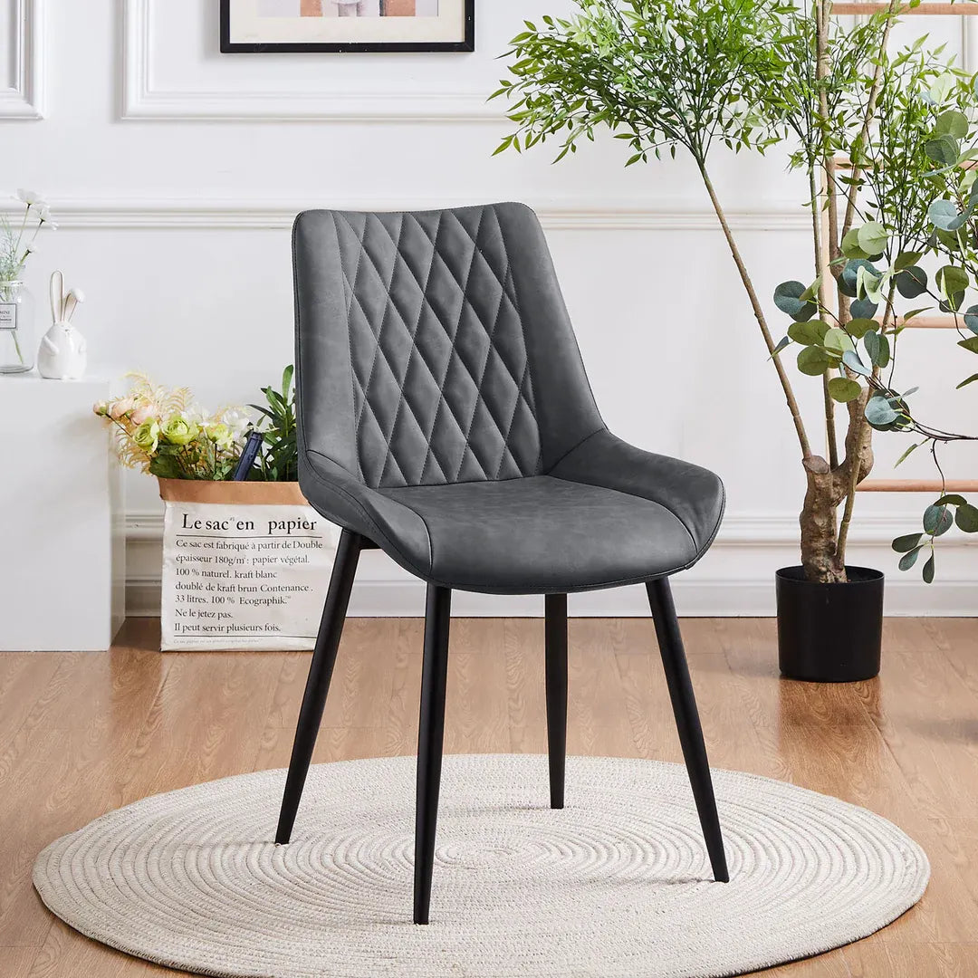 Carl Faux Leather Dining Chairs-4