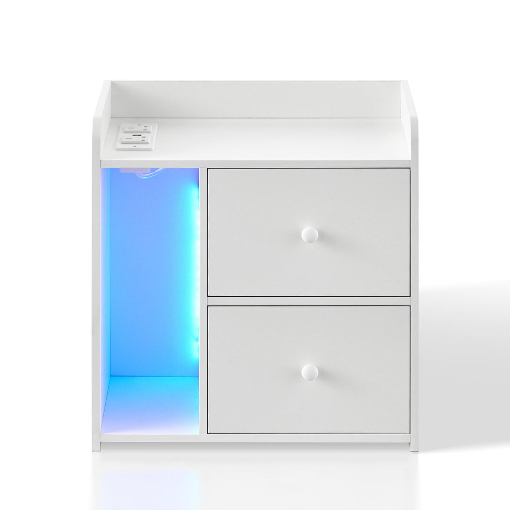Carrelli Smart Bedside Table [RGB LED Lights]-3
