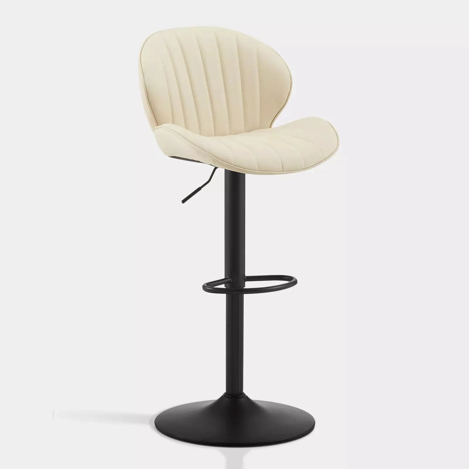 Caryol Faux Leather Bar Stool [Height Adjustable][Set of 2]-0