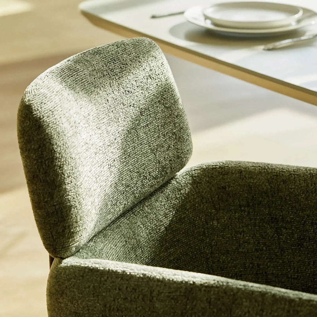 Castoro Chenille Swivel Chair-3