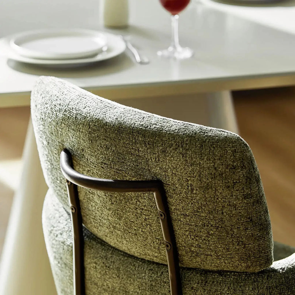 Castoro Chenille Swivel Chair-4