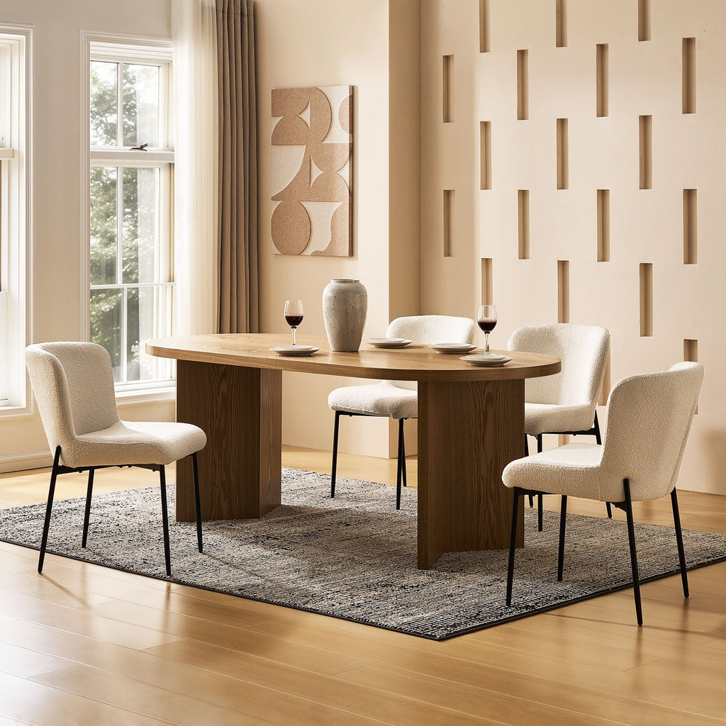 Celeste Boucle Dining Chair-4