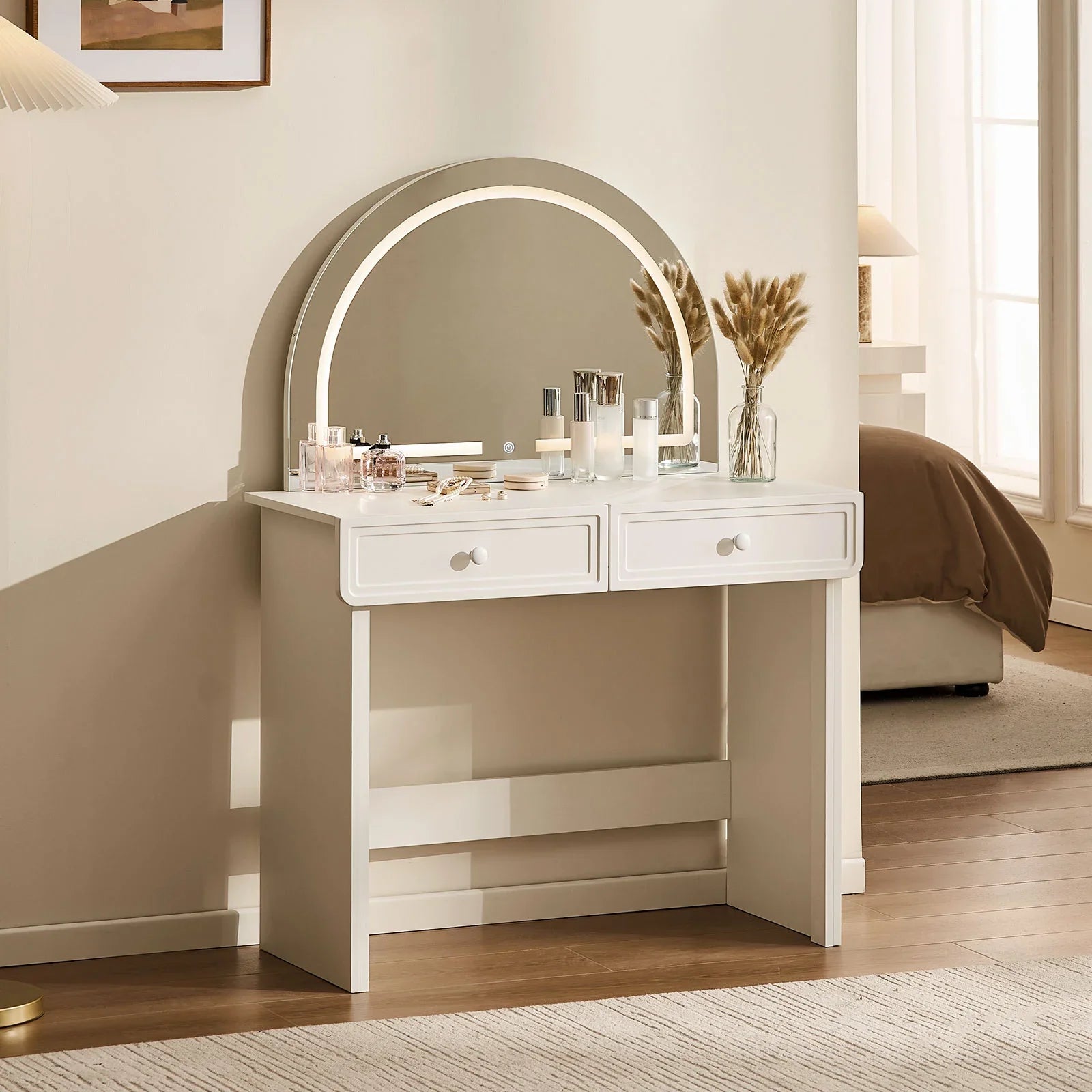 Ceris 2-Drawer Dressing Table-2