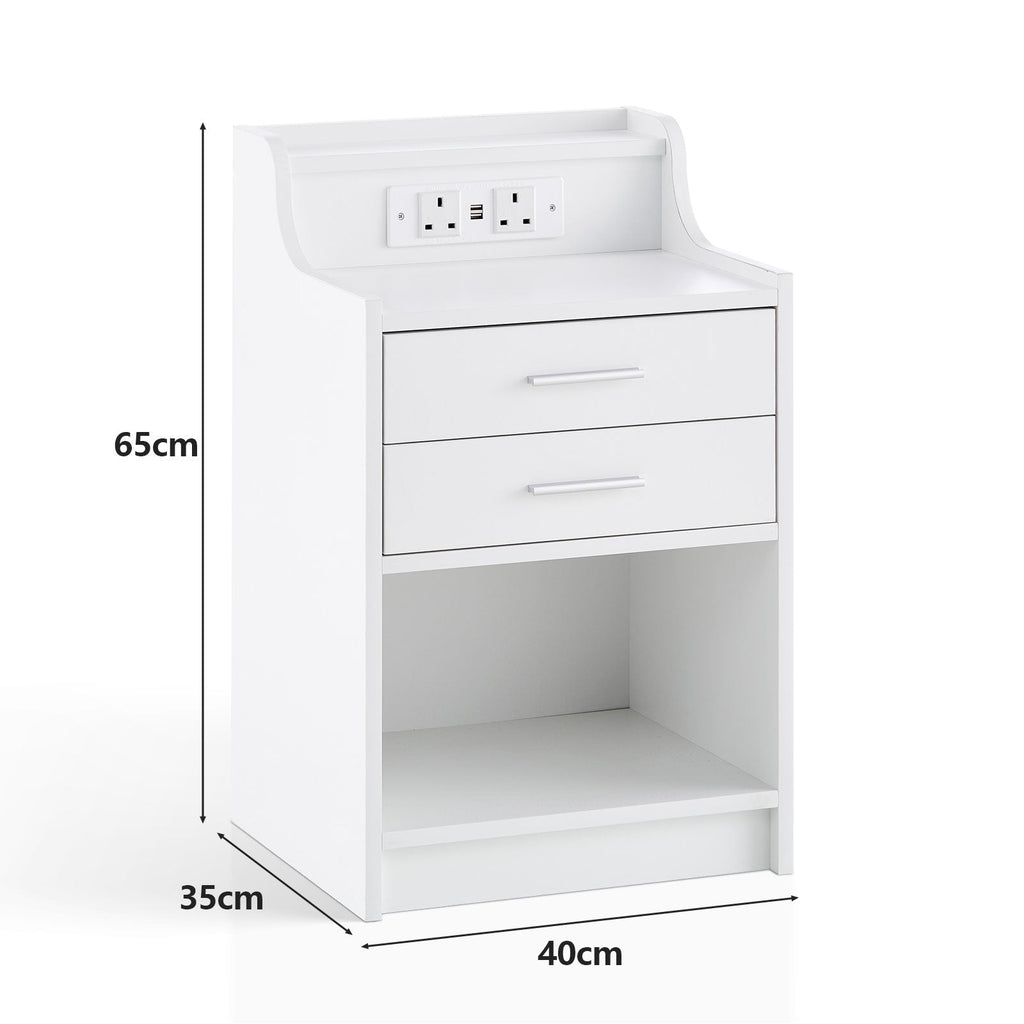 Claria Smart Bedside Table [RGB LED Lights]-2