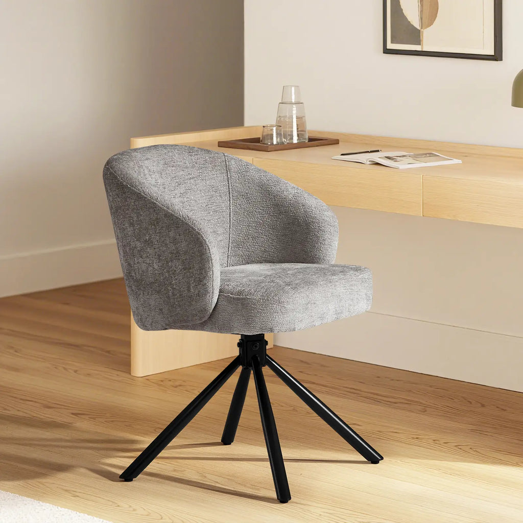 Cleo Grey Swivel Desk Chair-0