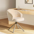 Cleo Cream Swivel Desk Chair