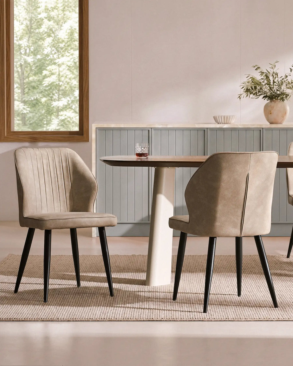 Danforth Faux Leather Dining Chairs [Set of 6]