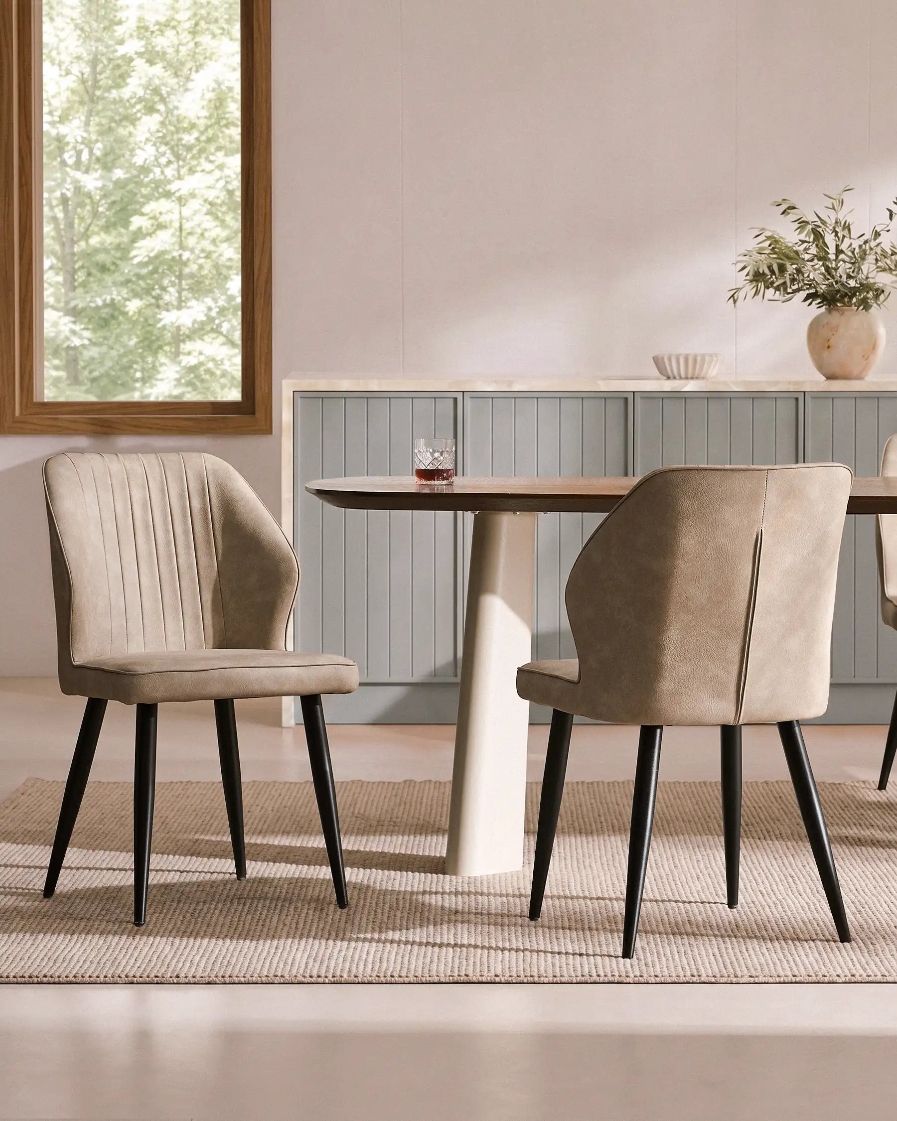 Danforth Faux Leather Dining Chairs [Set of 2]
