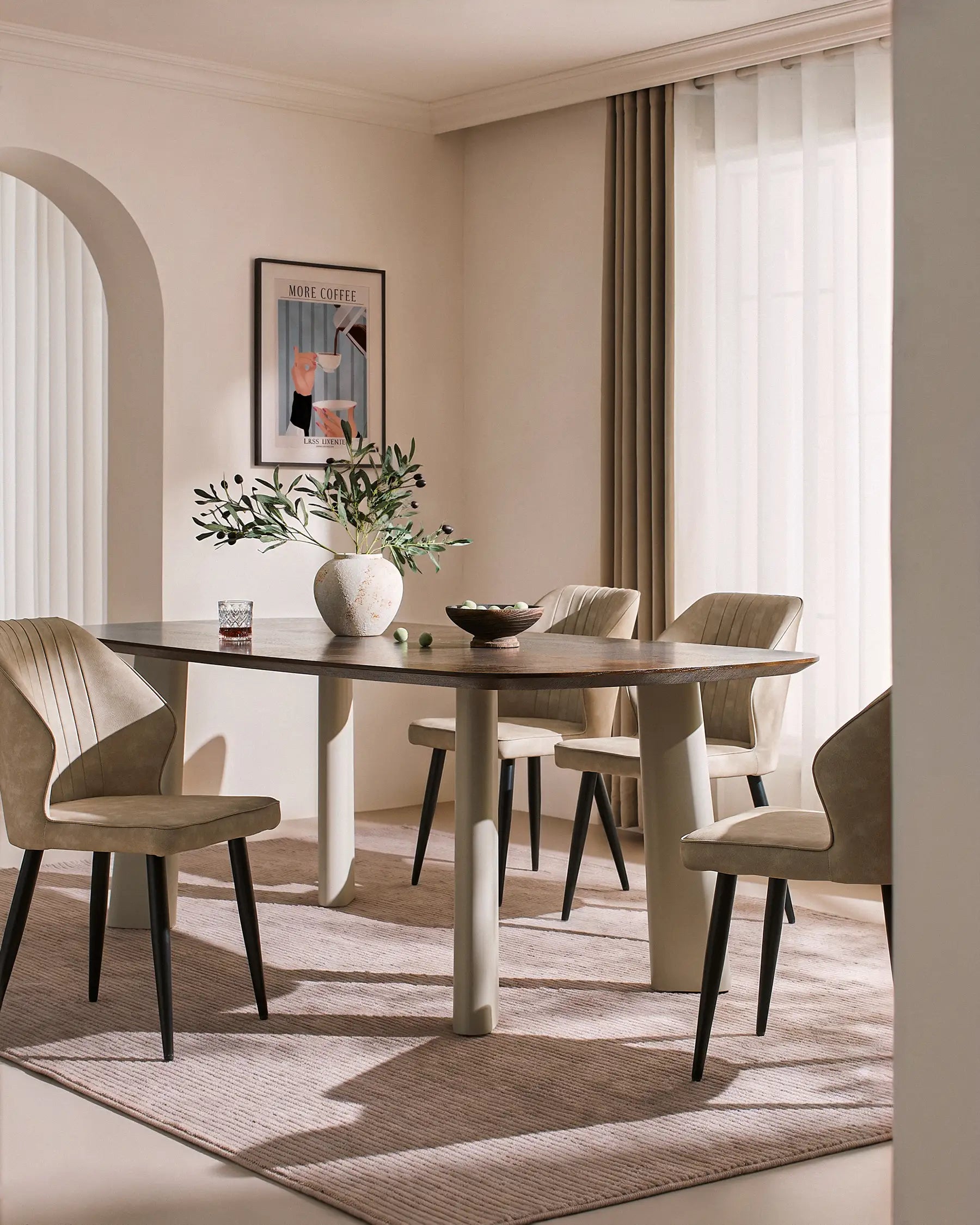 Danforth Faux Leather Dining Chairs [Set of 6]