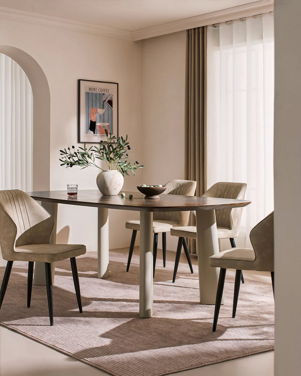Danforth Faux Leather Dining Chairs [Set of 2]