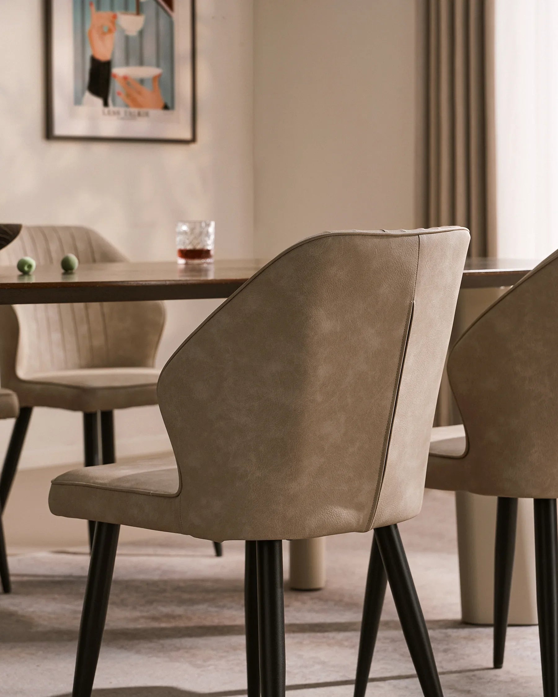 Danforth Faux Leather Dining Chairs [Set of 6]