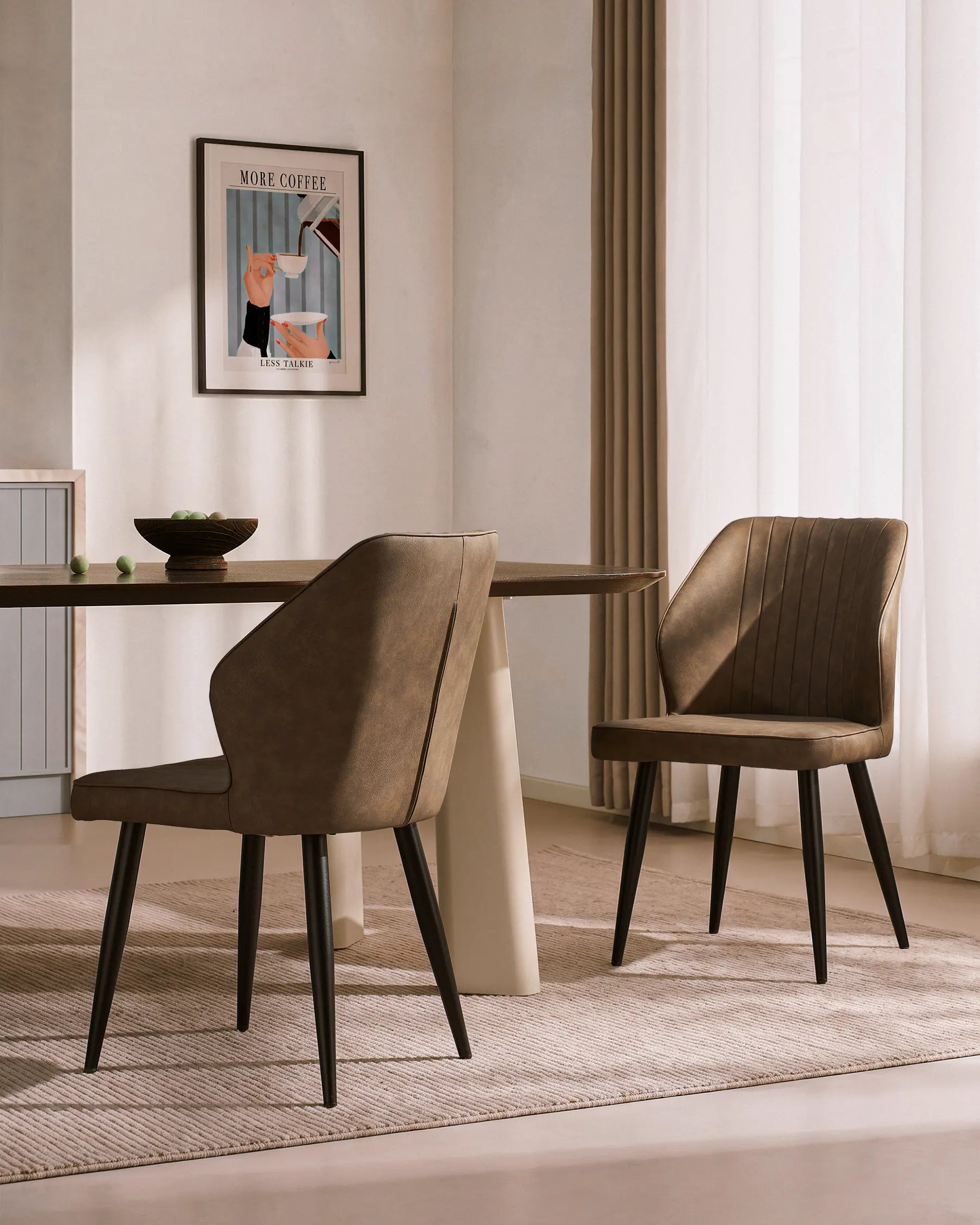 Danforth Faux Leather Dining Chairs [Set of 4]