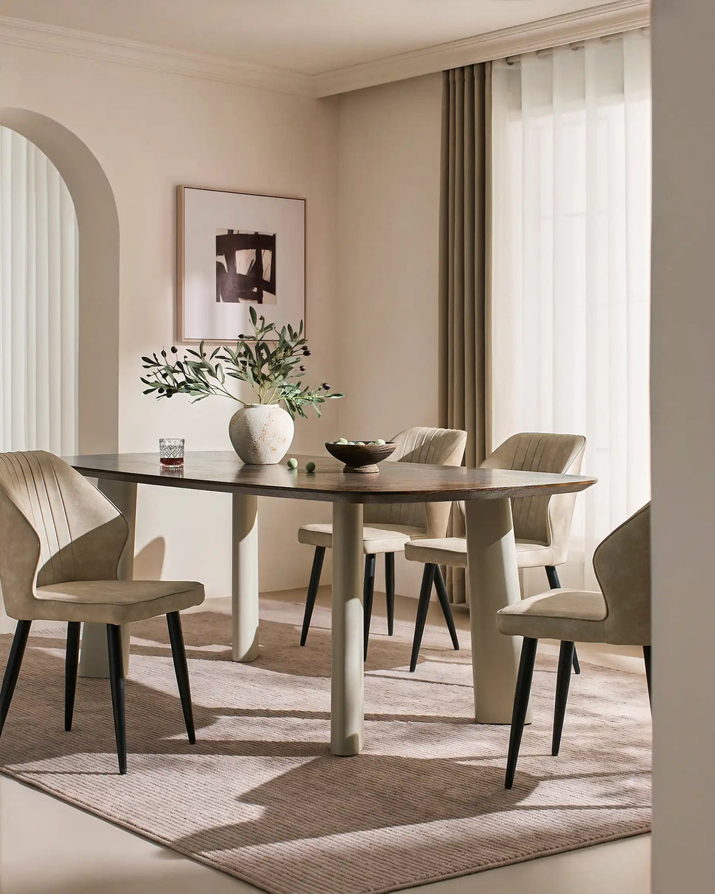 Danforth Faux Leather Dining Chairs