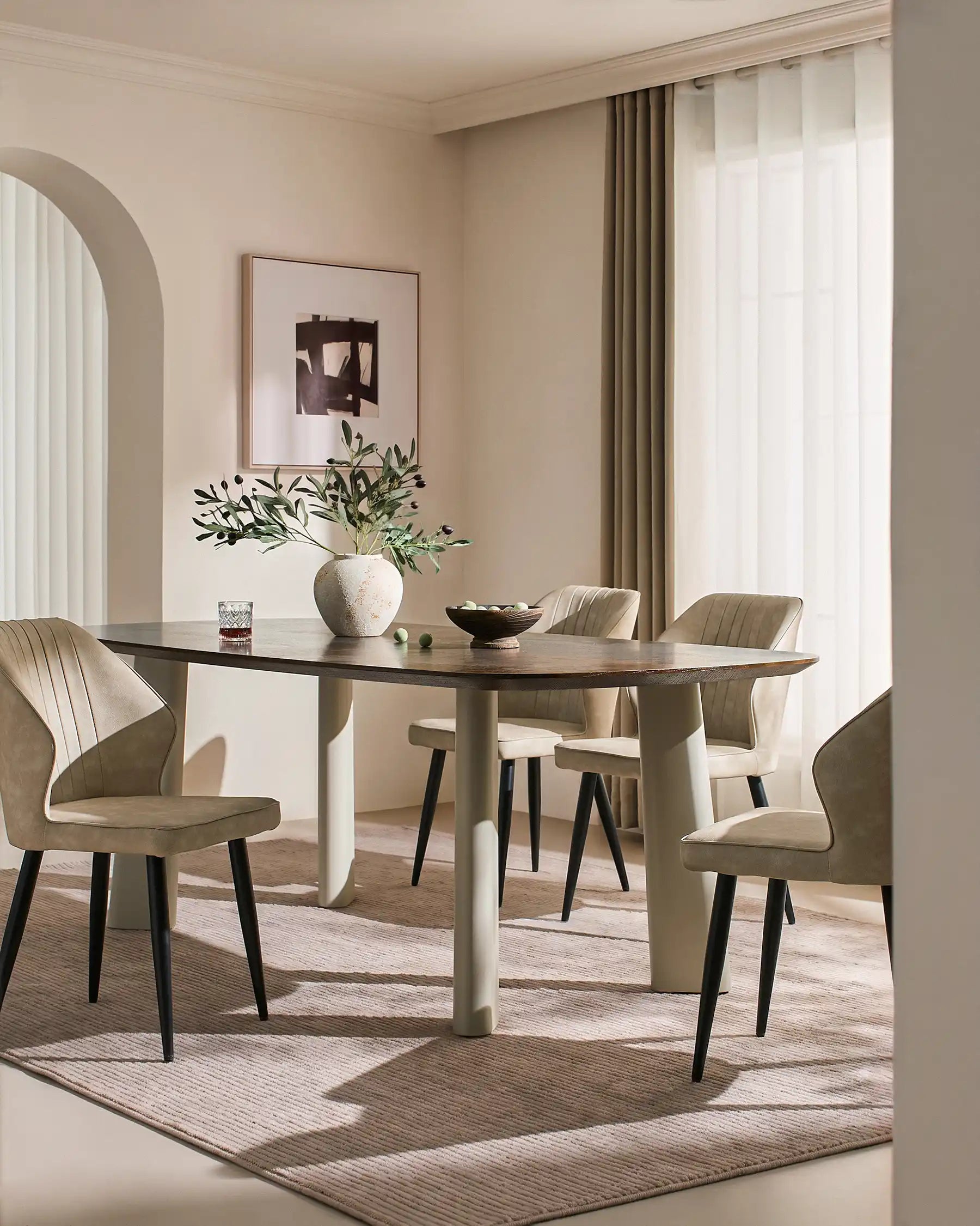 Danforth Faux Leather Dining Chairs