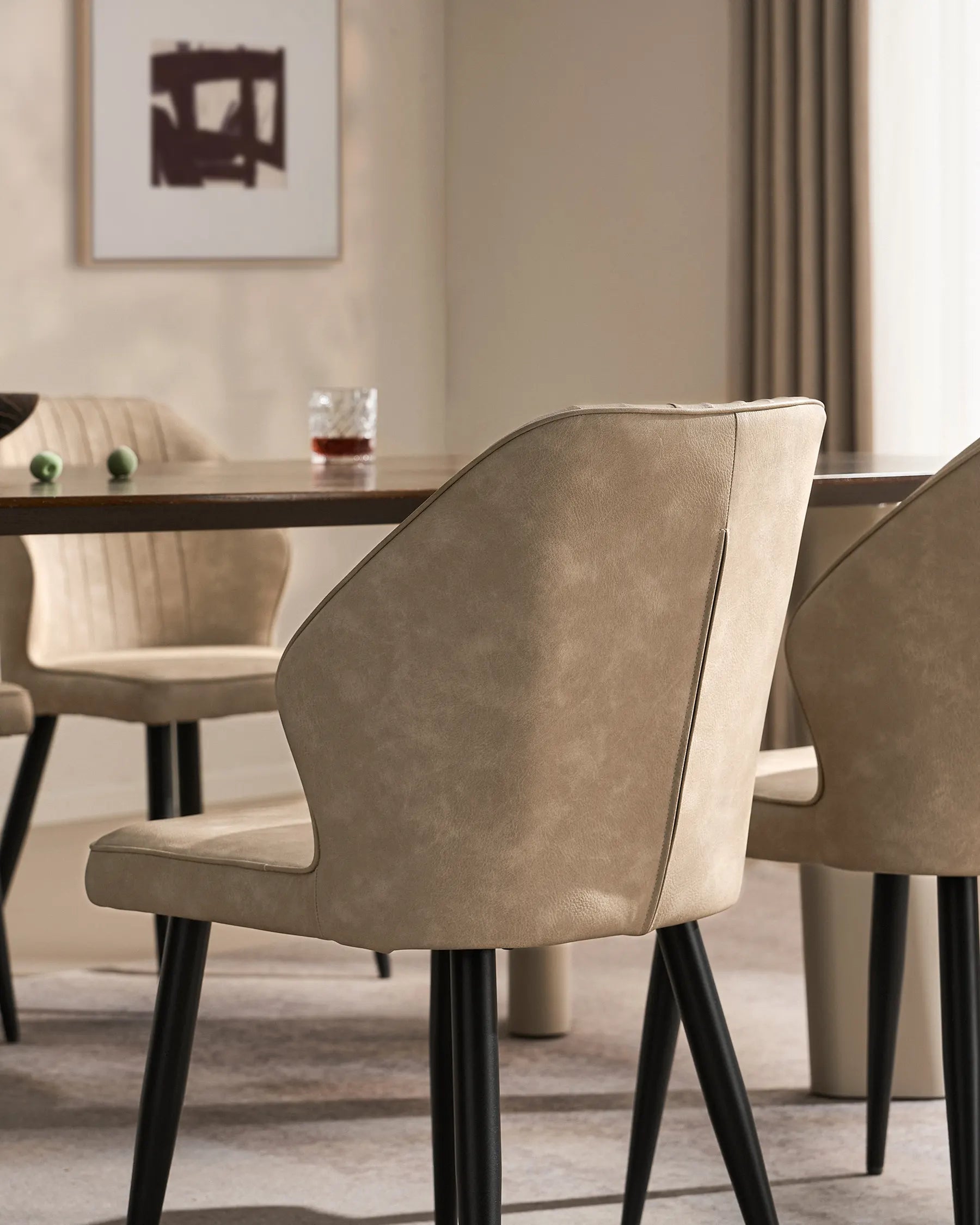 Danforth Faux Leather Dining Chairs