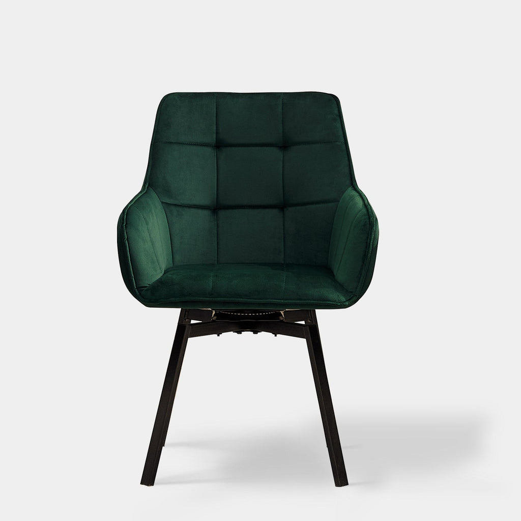 Danyl Velvet Swivel Dining Chair-3