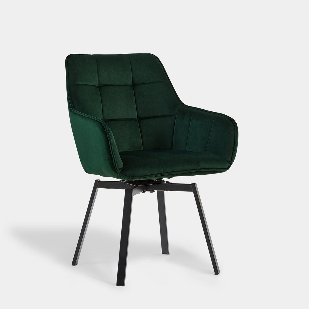 Danyl Velvet Swivel Dining Chair-4