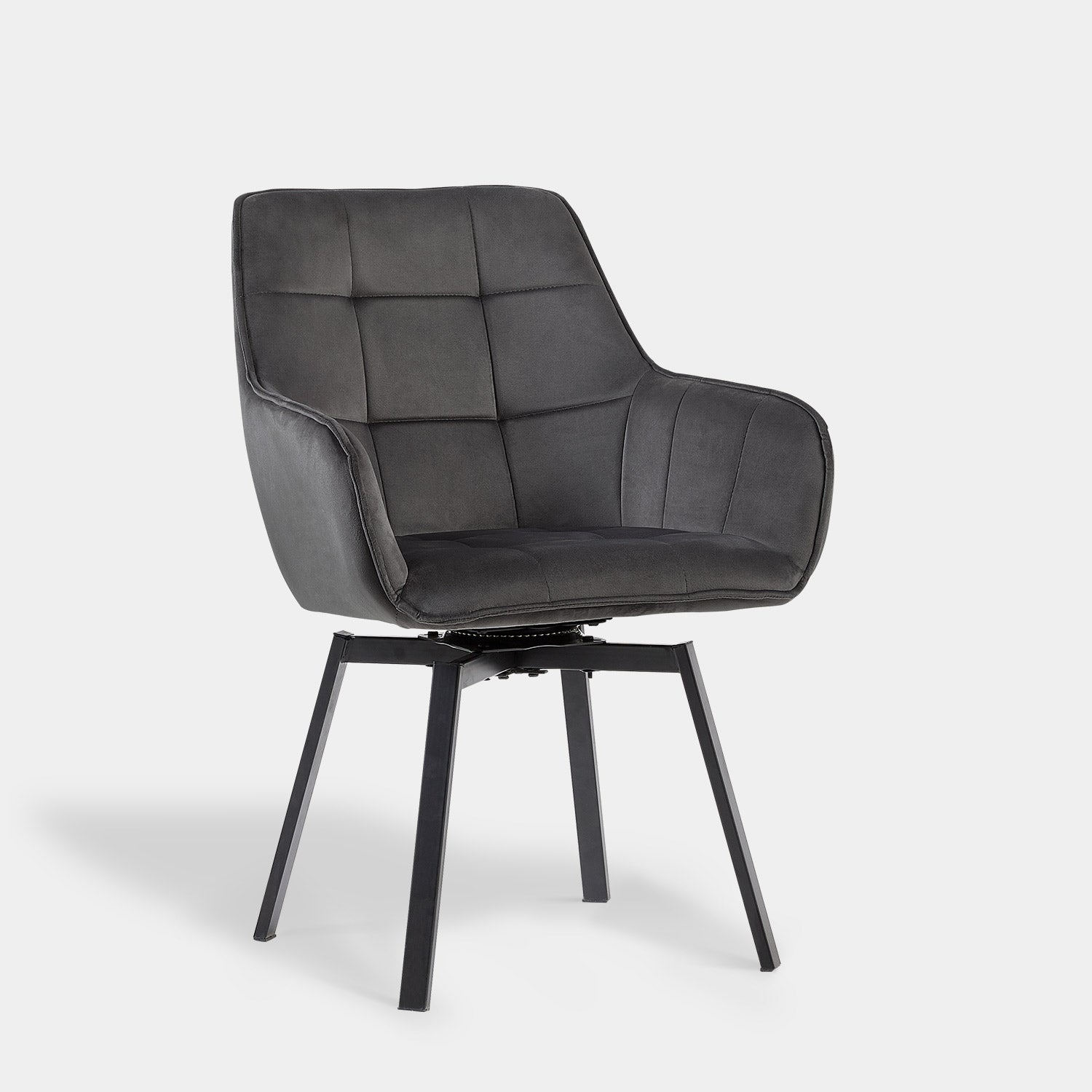 Danyl Velvet Swivel Dining Chair-5