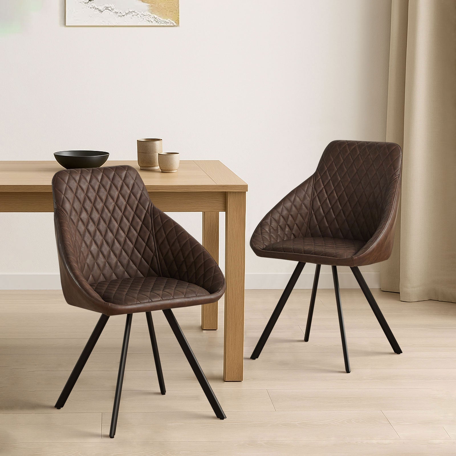 Deluna Faux Leather Dining Chair-0