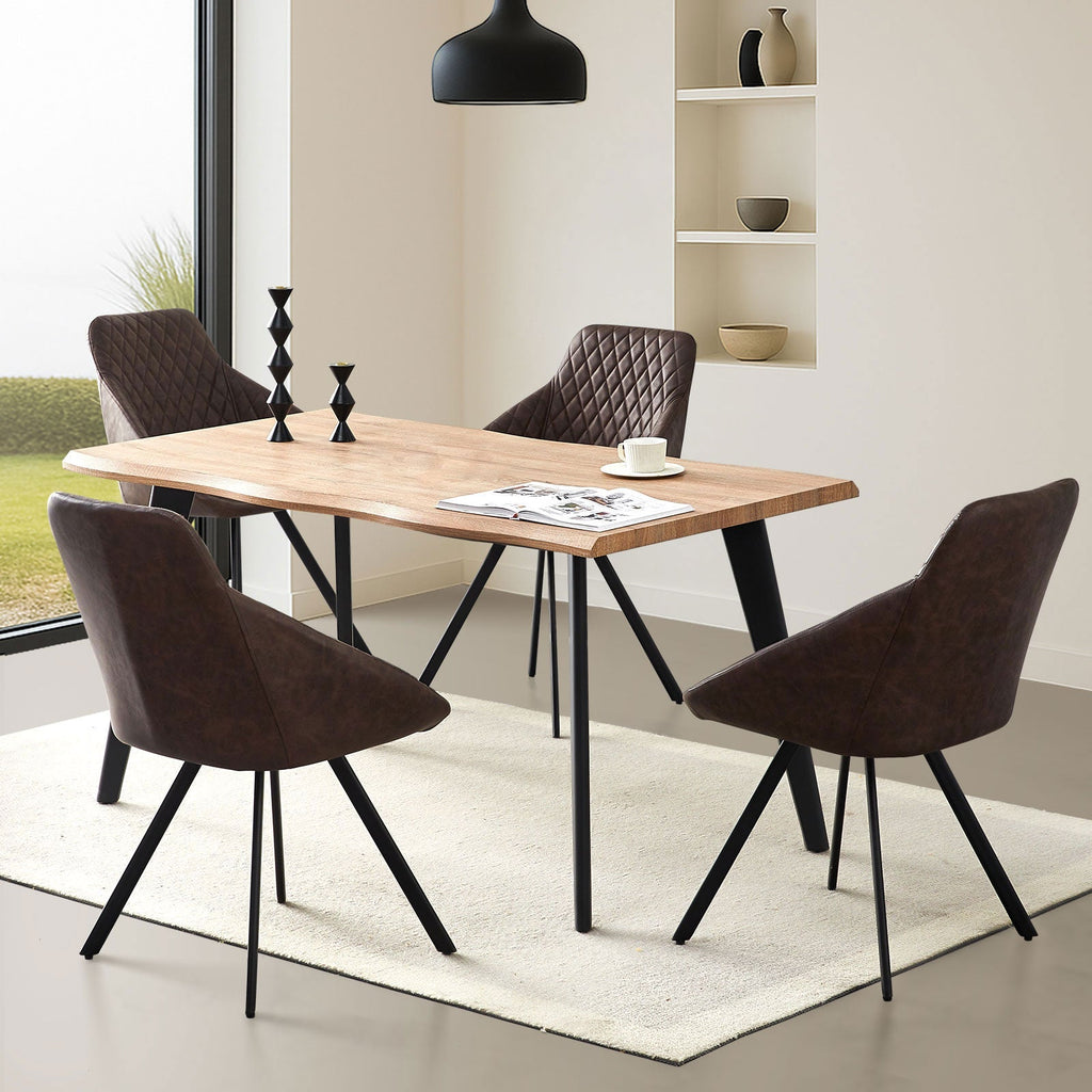 Deluna Faux Leather Dining Chair-1