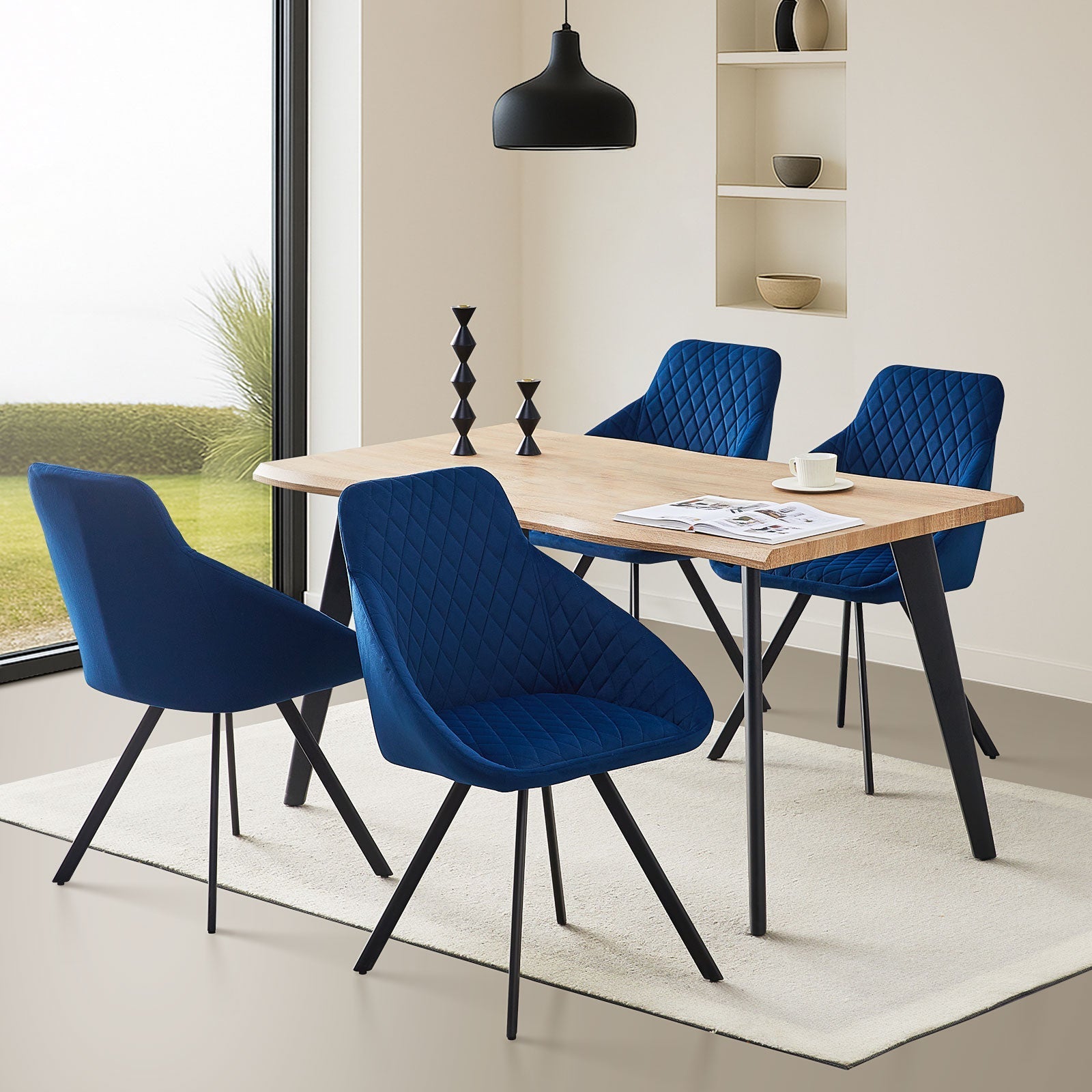 Deluna Velvet Dining Chair-6