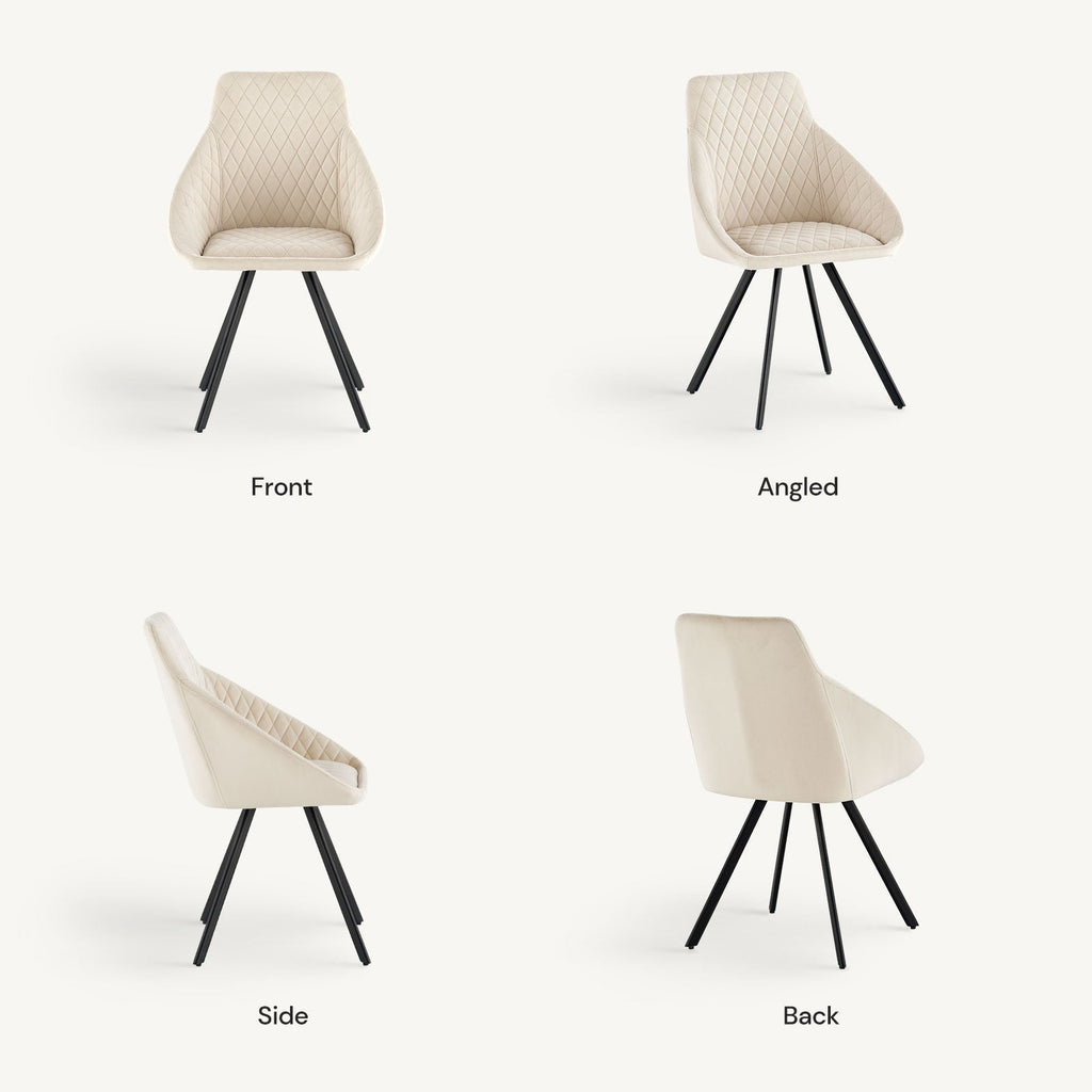 Deluna Velvet Dining Chair-3