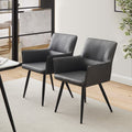 Ebern Dining Chairs [Faux Leather] [Set of 2]-5