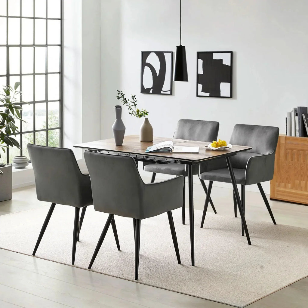 Ebern Velvet Dining Chairs [Set of 2]-1