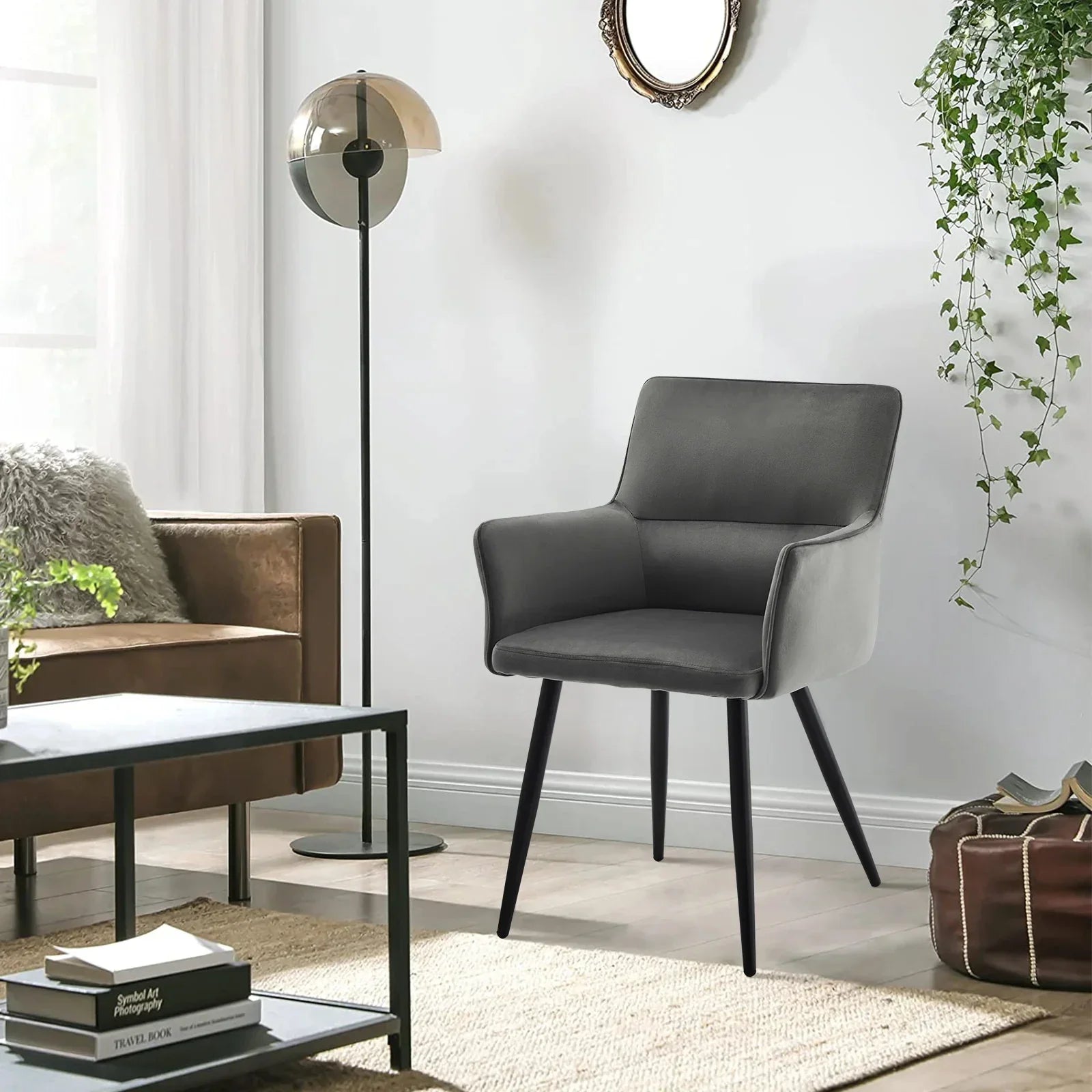 Ebern Velvet Dining Chairs [Set of 2]-2