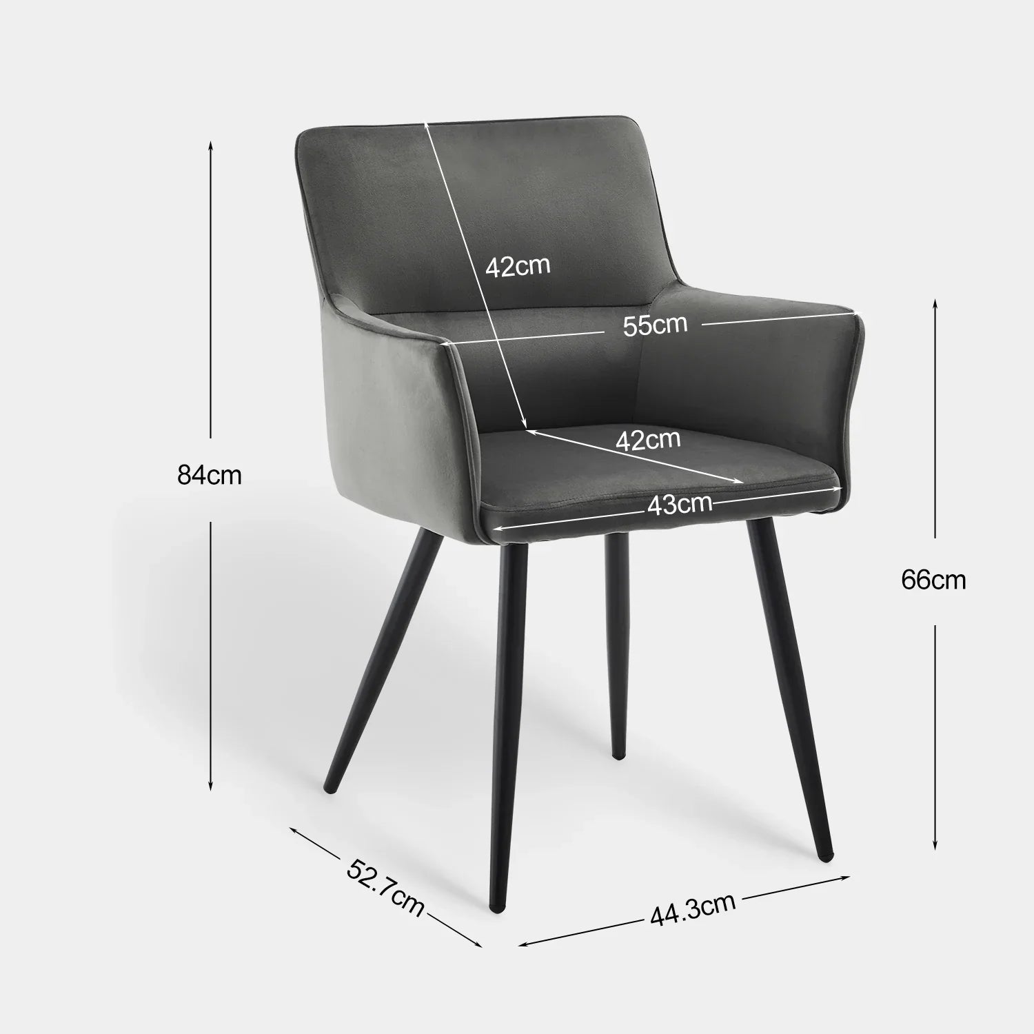 Ebern Velvet Dining Chairs [Set of 2]-3