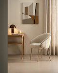 Elowen Cream & Brown Dining Chair [Pre-Order]-0