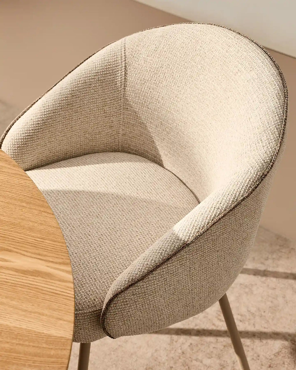 Elowen Cream & Brown Dining Chair [Pre-Order]-4